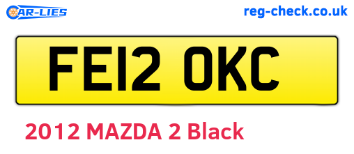 FE12OKC are the vehicle registration plates.