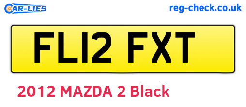 FL12FXT are the vehicle registration plates.