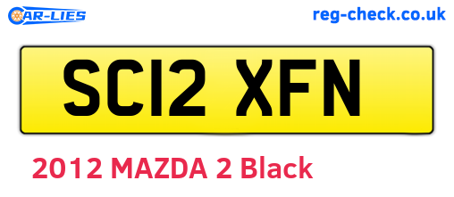 SC12XFN are the vehicle registration plates.