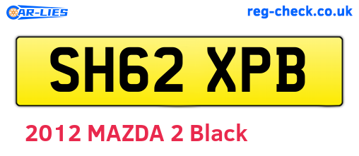 SH62XPB are the vehicle registration plates.