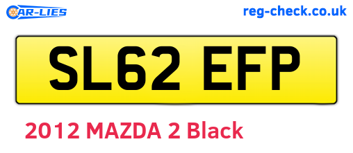 SL62EFP are the vehicle registration plates.