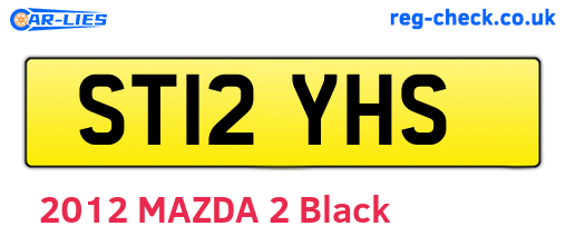 ST12YHS are the vehicle registration plates.