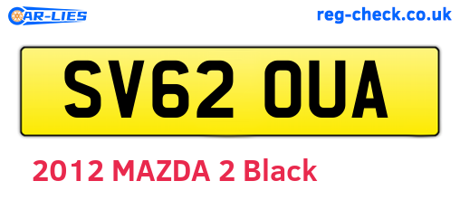 SV62OUA are the vehicle registration plates.