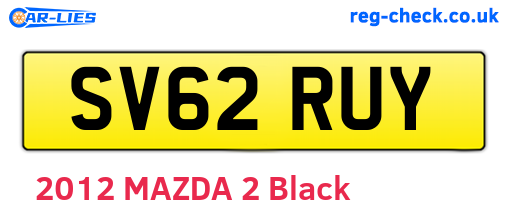 SV62RUY are the vehicle registration plates.