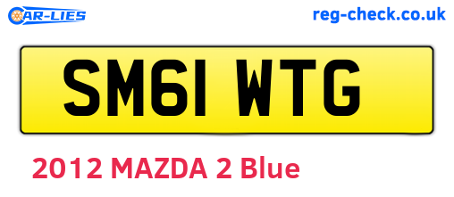 SM61WTG are the vehicle registration plates.