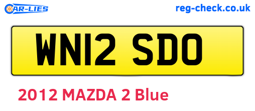 WN12SDO are the vehicle registration plates.