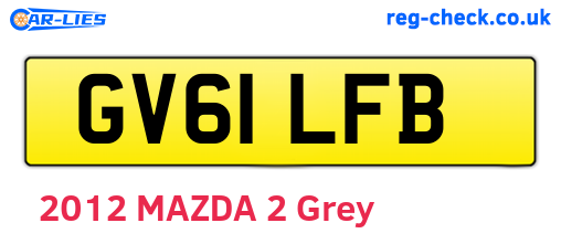 GV61LFB are the vehicle registration plates.