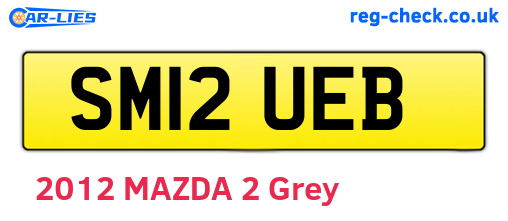 SM12UEB are the vehicle registration plates.