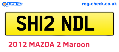 SH12NDL are the vehicle registration plates.
