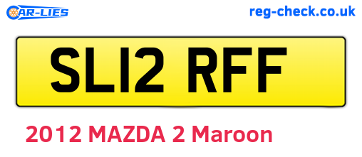 SL12RFF are the vehicle registration plates.