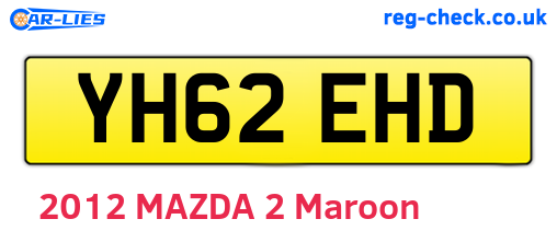 YH62EHD are the vehicle registration plates.