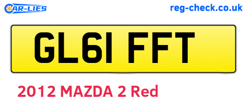 GL61FFT are the vehicle registration plates.