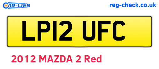 LP12UFC are the vehicle registration plates.