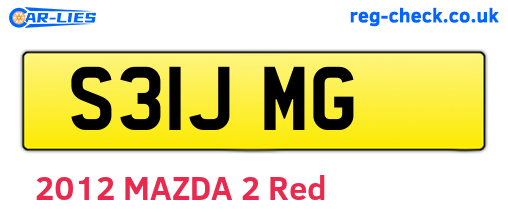 S31JMG are the vehicle registration plates.