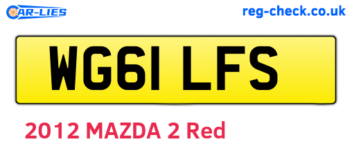 WG61LFS are the vehicle registration plates.