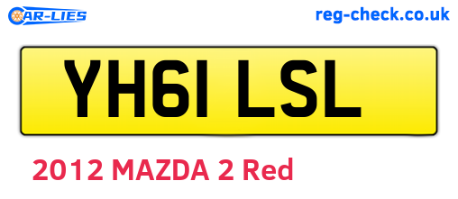 YH61LSL are the vehicle registration plates.