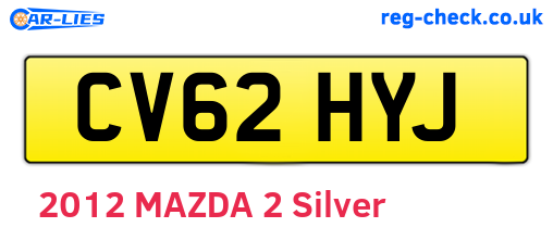 CV62HYJ are the vehicle registration plates.