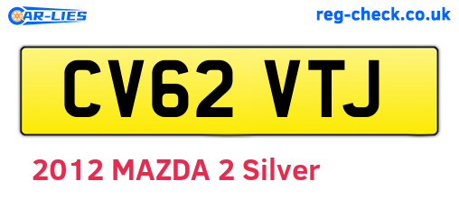 CV62VTJ are the vehicle registration plates.