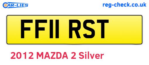 FF11RST are the vehicle registration plates.