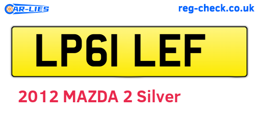 LP61LEF are the vehicle registration plates.