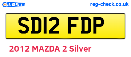 SD12FDP are the vehicle registration plates.
