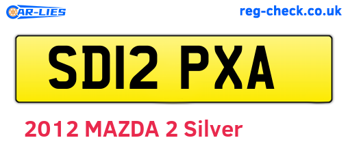 SD12PXA are the vehicle registration plates.
