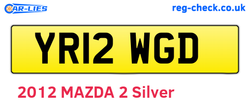 YR12WGD are the vehicle registration plates.