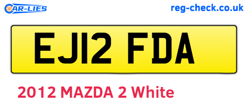 EJ12FDA are the vehicle registration plates.