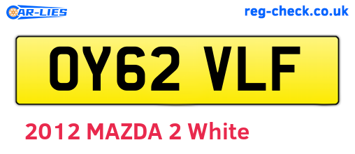 OY62VLF are the vehicle registration plates.
