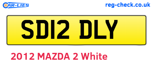 SD12DLY are the vehicle registration plates.