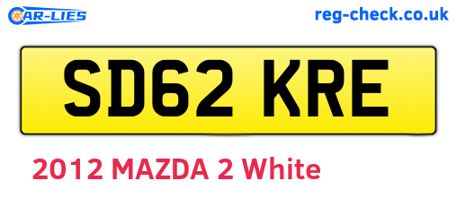 SD62KRE are the vehicle registration plates.