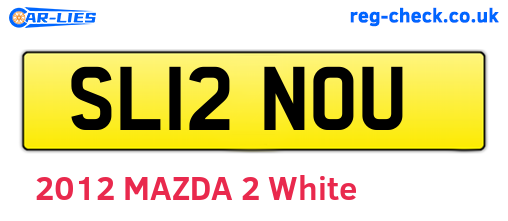 SL12NOU are the vehicle registration plates.