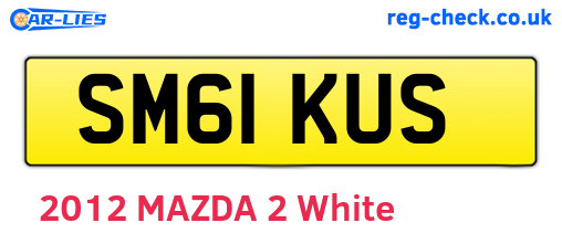 SM61KUS are the vehicle registration plates.
