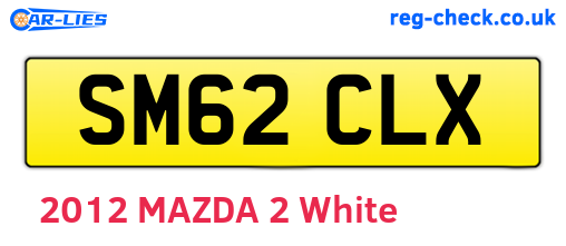SM62CLX are the vehicle registration plates.