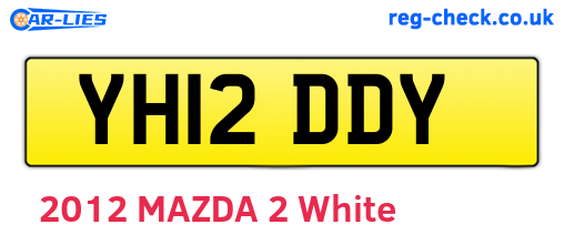 YH12DDY are the vehicle registration plates.