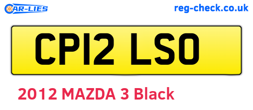 CP12LSO are the vehicle registration plates.