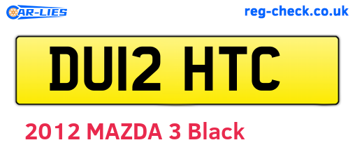 DU12HTC are the vehicle registration plates.