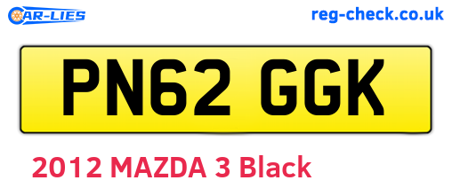 PN62GGK are the vehicle registration plates.