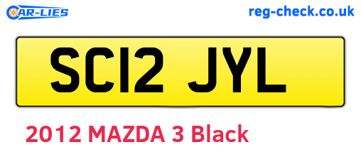 SC12JYL are the vehicle registration plates.
