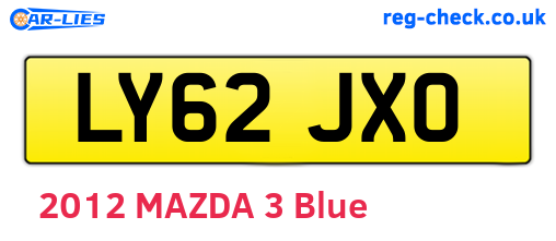 LY62JXO are the vehicle registration plates.