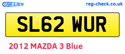 SL62WUR are the vehicle registration plates.