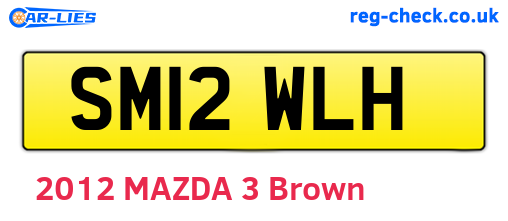 SM12WLH are the vehicle registration plates.