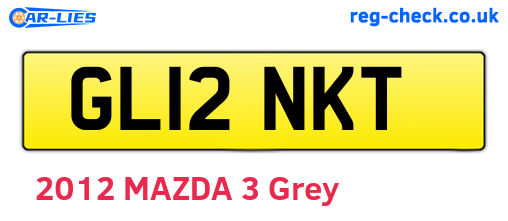 GL12NKT are the vehicle registration plates.