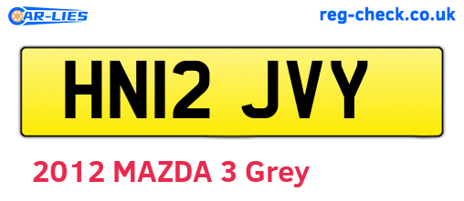 HN12JVY are the vehicle registration plates.