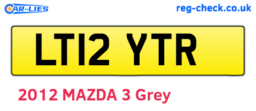 LT12YTR are the vehicle registration plates.