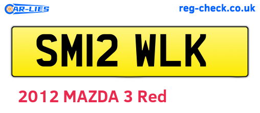 SM12WLK are the vehicle registration plates.