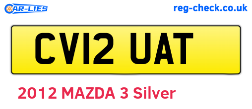 CV12UAT are the vehicle registration plates.