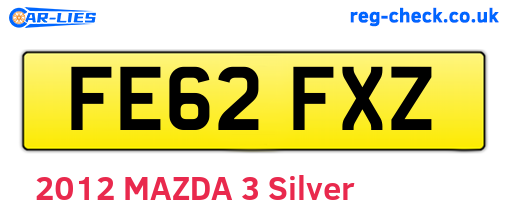 FE62FXZ are the vehicle registration plates.