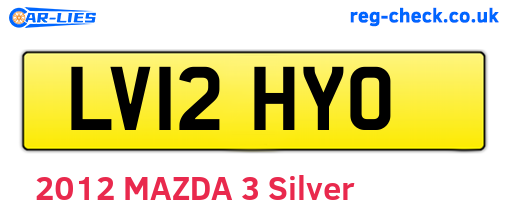LV12HYO are the vehicle registration plates.