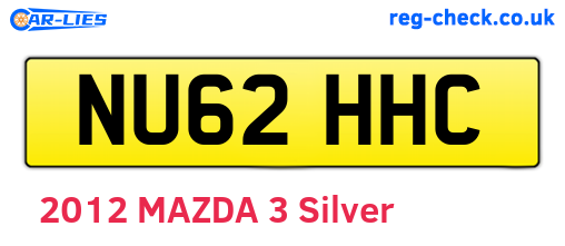 NU62HHC are the vehicle registration plates.